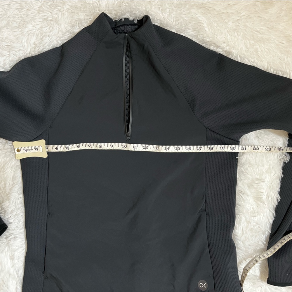 Womens Outerknown Active Half Zip Jacket Black Si… - image 5